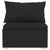 8 Piece Garden Lounge Set with Cushions Poly Rattan Black