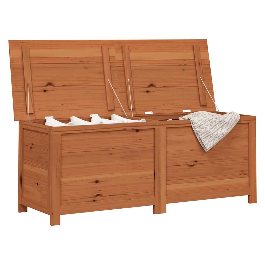 Outdoor Cushion Box Brown 150x50x56 cm Solid Wood Fir