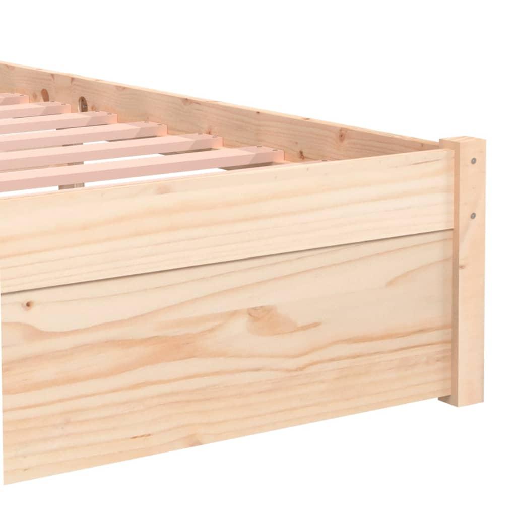 Bed Frame without Mattress Solid Wood 90x190 cm