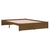 Bed Frame without Mattress Honey Brown Solid Wood 150x200 cm