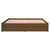 Bed Frame without Mattress Honey Brown Solid Wood 150x200 cm
