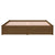 Bed Frame without Mattress Honey Brown Solid Wood 150x200 cm