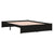 Bed Frame without Mattress Black Solid Wood 150x200 cm