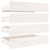 Bed Drawers 4 pcs White Solid Wood Pine