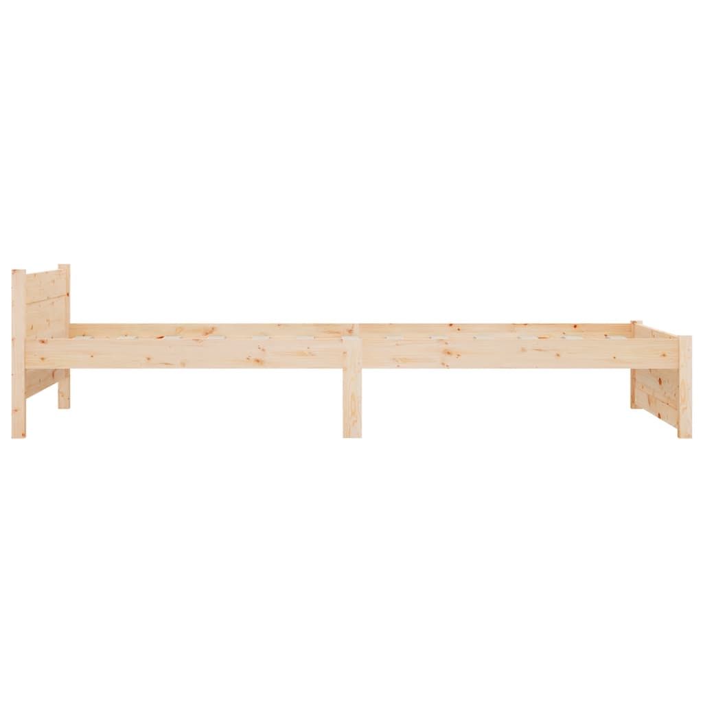 Bed Frame without Mattress Solid Wood 90x190 cm