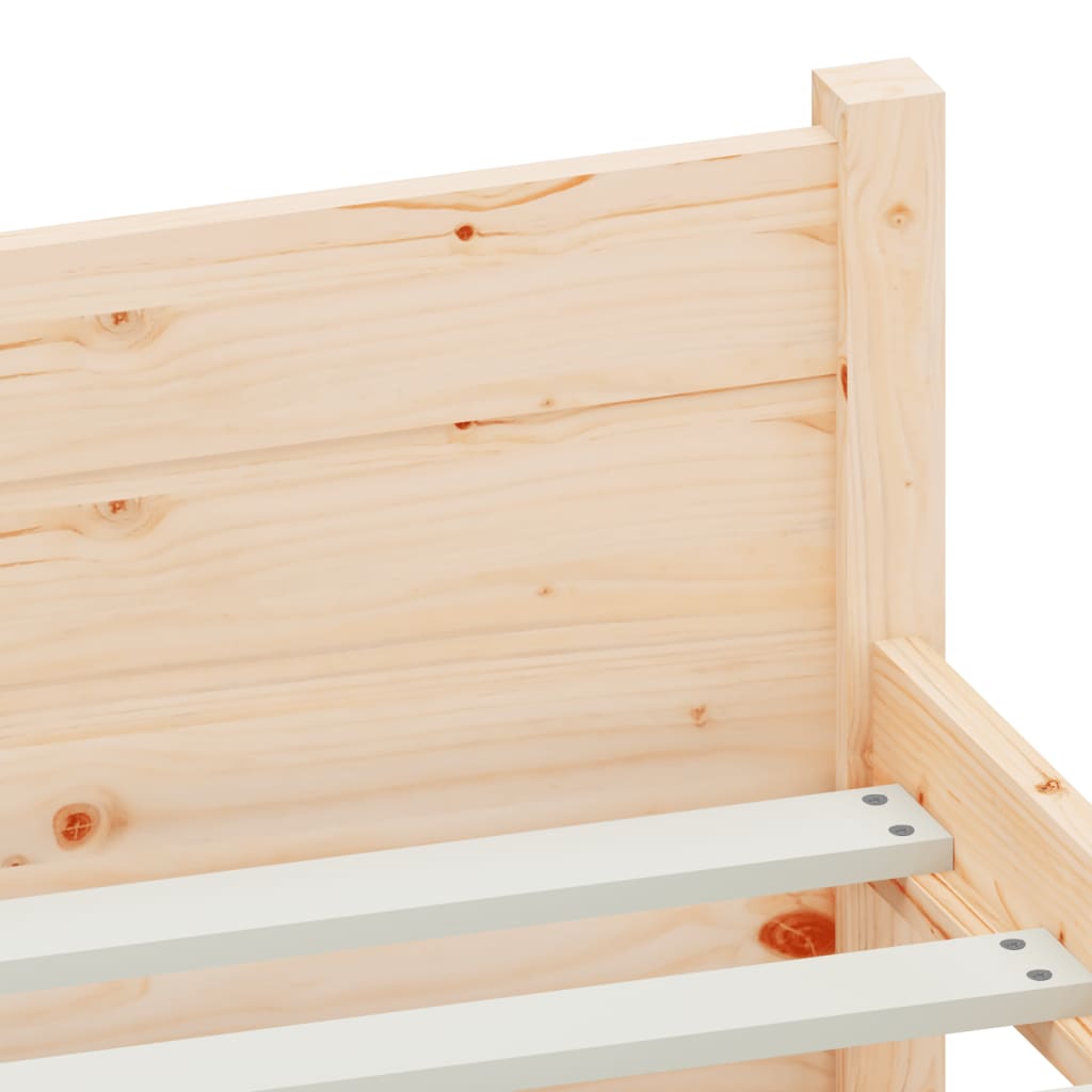 Bed Frame without Mattress Solid Wood 90x190 cm