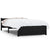 Bed Frame without Mattress Black Solid Wood 90x190 cm