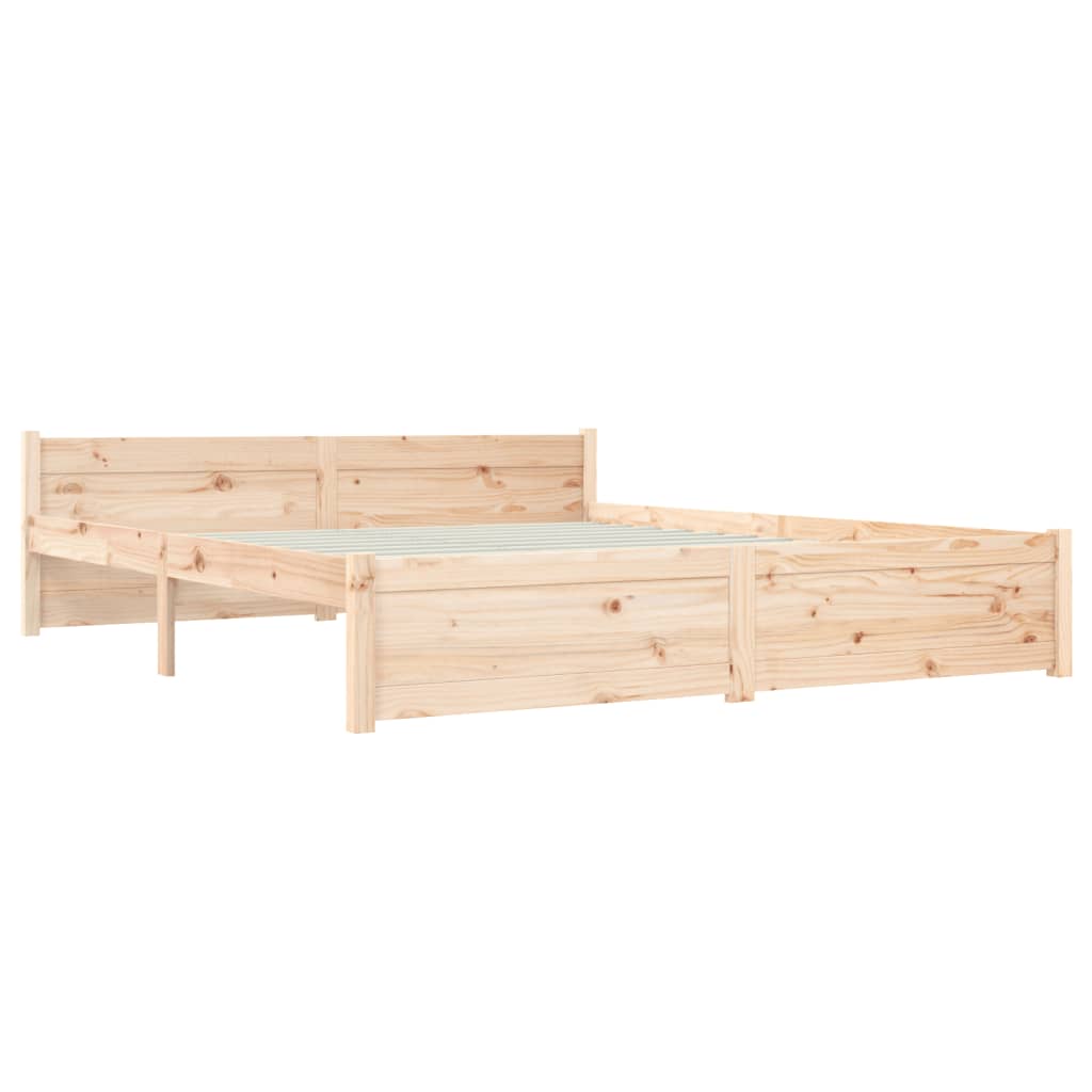 Bed Frame without Mattress Solid Wood 150x200 cm