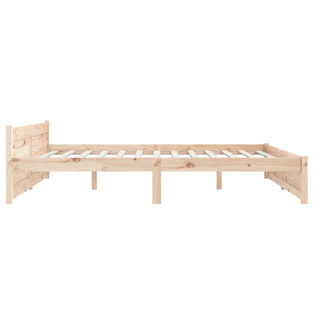 Bed Frame without Mattress Solid Wood 150x200 cm