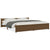 Bed Frame without Mattress Honey Brown Solid Wood 183x203 cm King