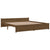 Bed Frame without Mattress Honey Brown Solid Wood 183x203 cm King