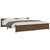 Bed Frame without Mattress Honey Brown Solid Wood 183x203 cm King