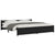 Bed Frame without Mattress Black Solid Wood 183x203 cm King