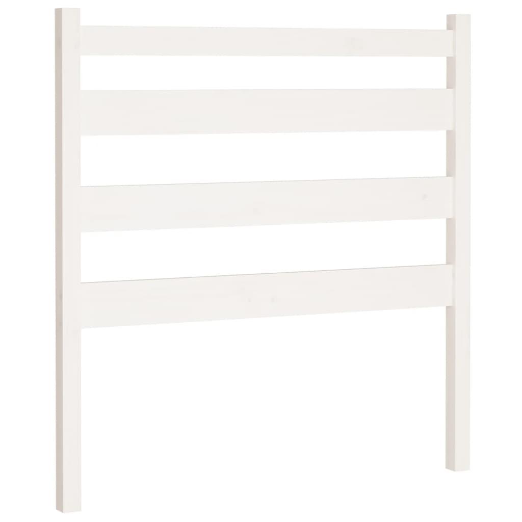 Bed Headboard White 96 cm Solid Wood Pine