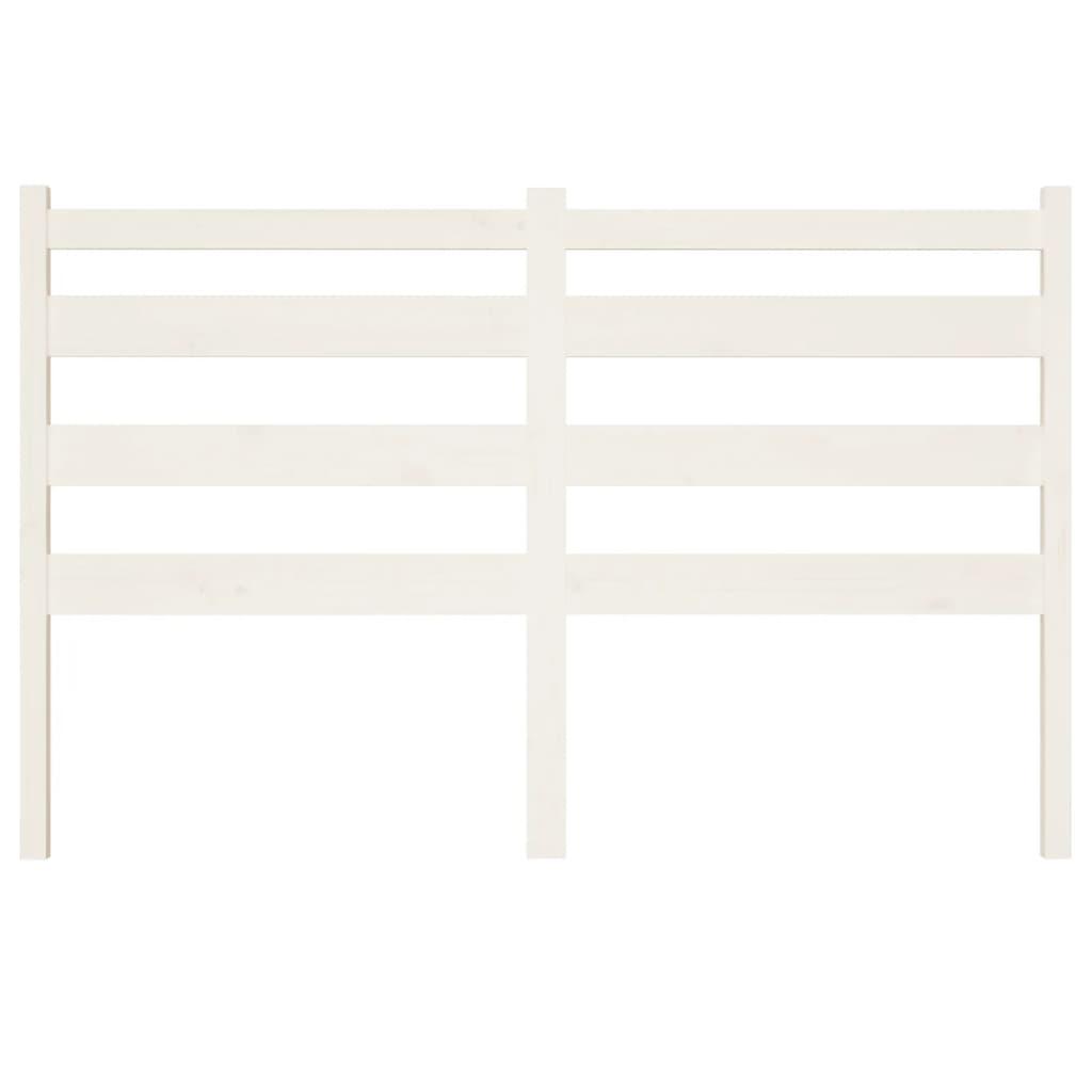 Bed Headboard White 186 cm Solid Wood Pine