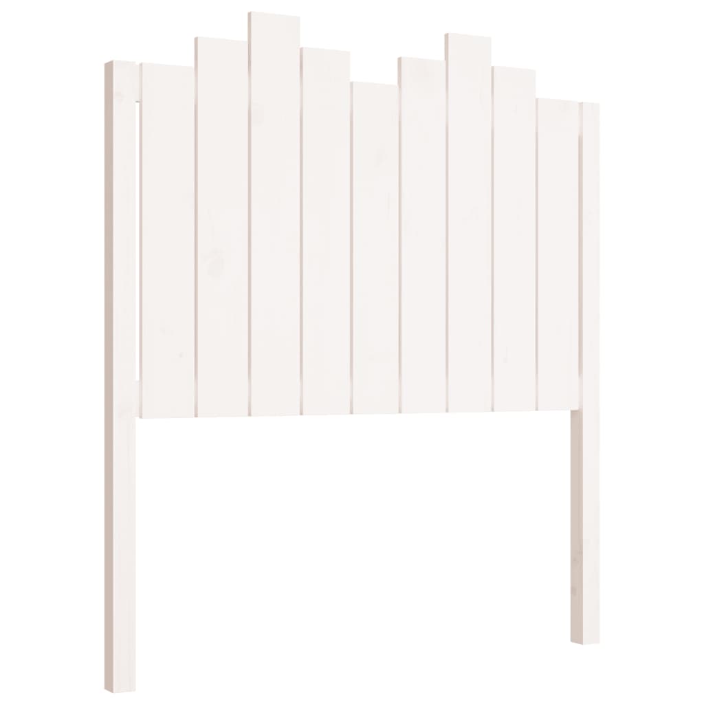 Bed Headboard White 96 cm Solid Wood Pine