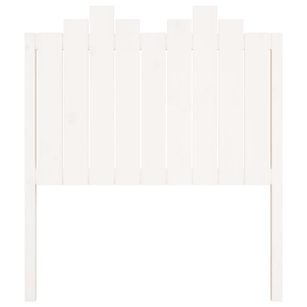 Bed Headboard White 96 cm Solid Wood Pine