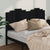 Bed Headboard Black 186 cm Solid Wood Pine