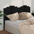 Bed Headboard Black 186 cm Solid Wood Pine