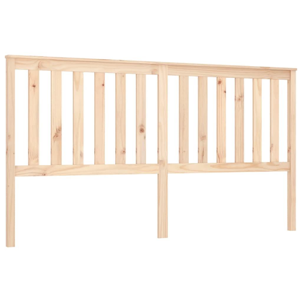 Bed Headboard 186 cm Solid Wood Pine