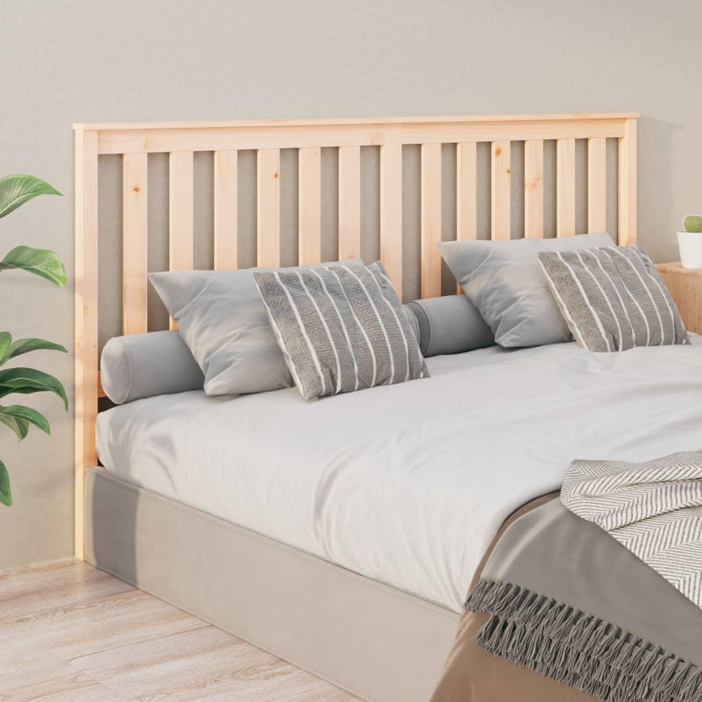 Bed Headboard 186 cm Solid Wood Pine