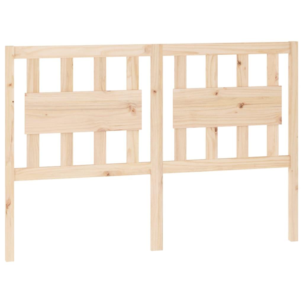 Bed Headboard 140.5 cm Solid Wood Pine