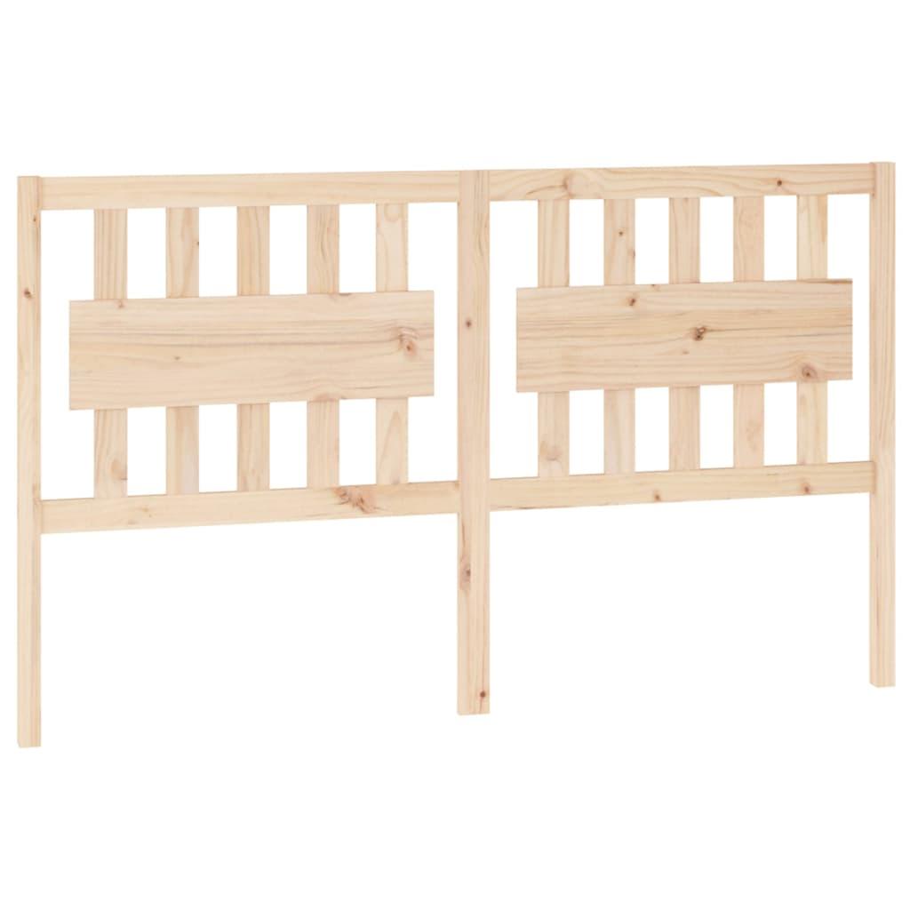 Bed Headboard 155.5 cm Solid Wood Pine