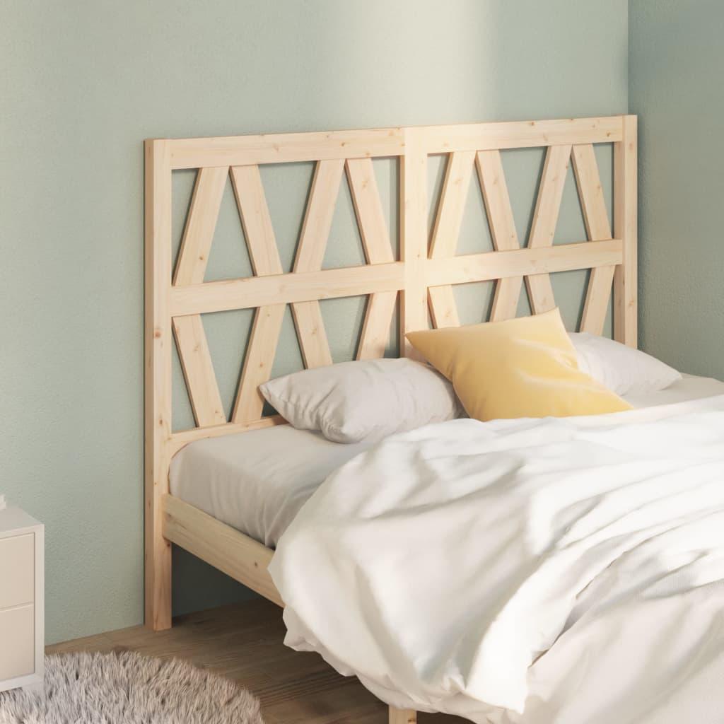 Bed Headboard 141 cm Solid Wood Pine