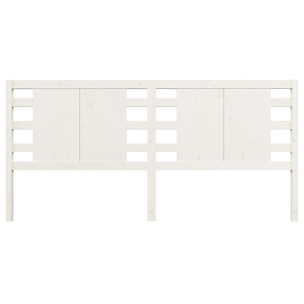 Headboard White 141 cm Solid Wood Pine