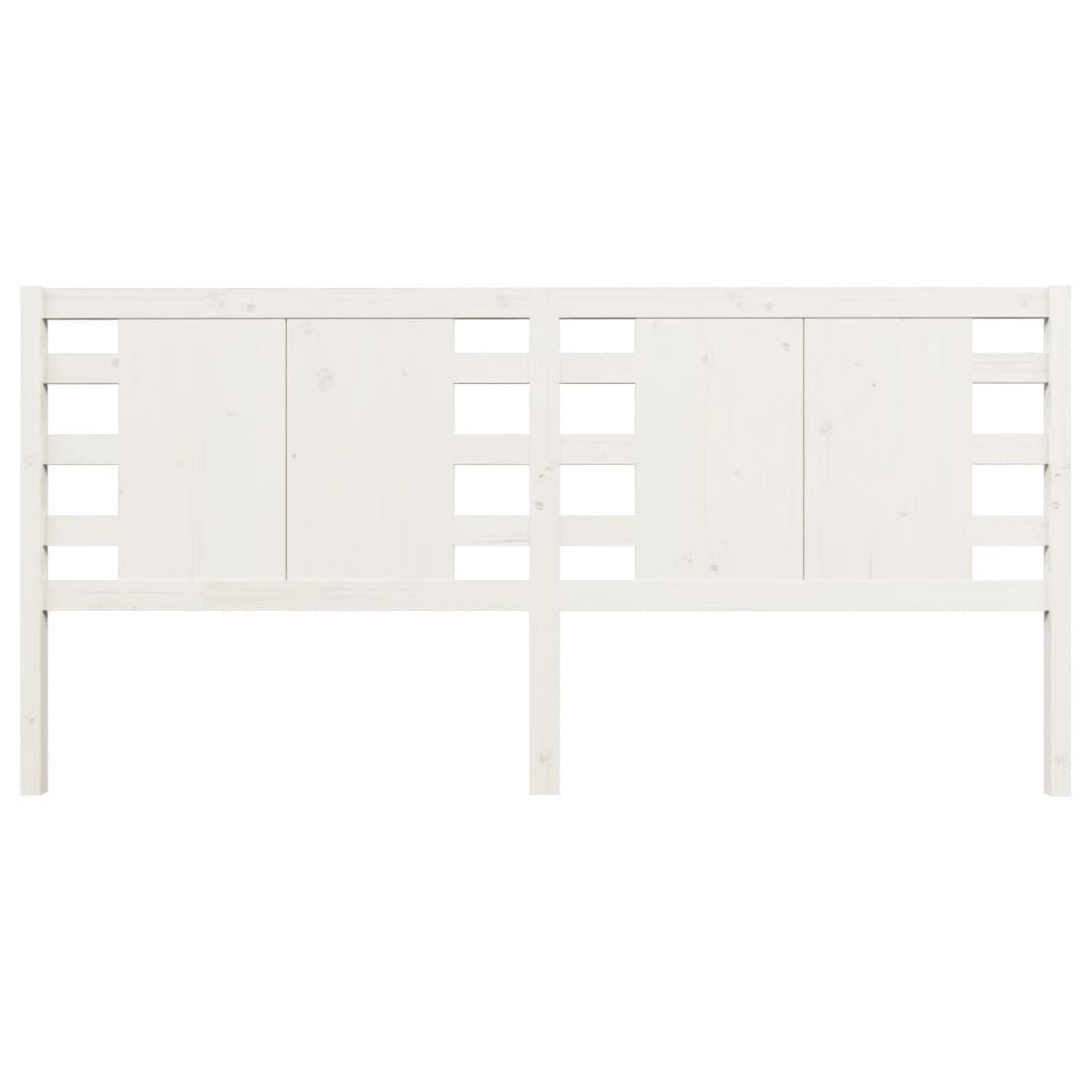 Headboard White 186 cm Solid Wood Pine