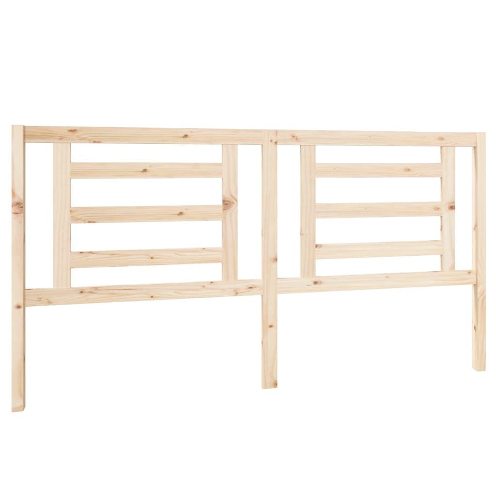 Bed Headboard 186 cm Solid Wood Pine