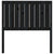 Bed Headboard Black 95.5 cm Solid Wood Pine