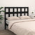 Bed Headboard Black 140.5 cm Solid Wood Pine