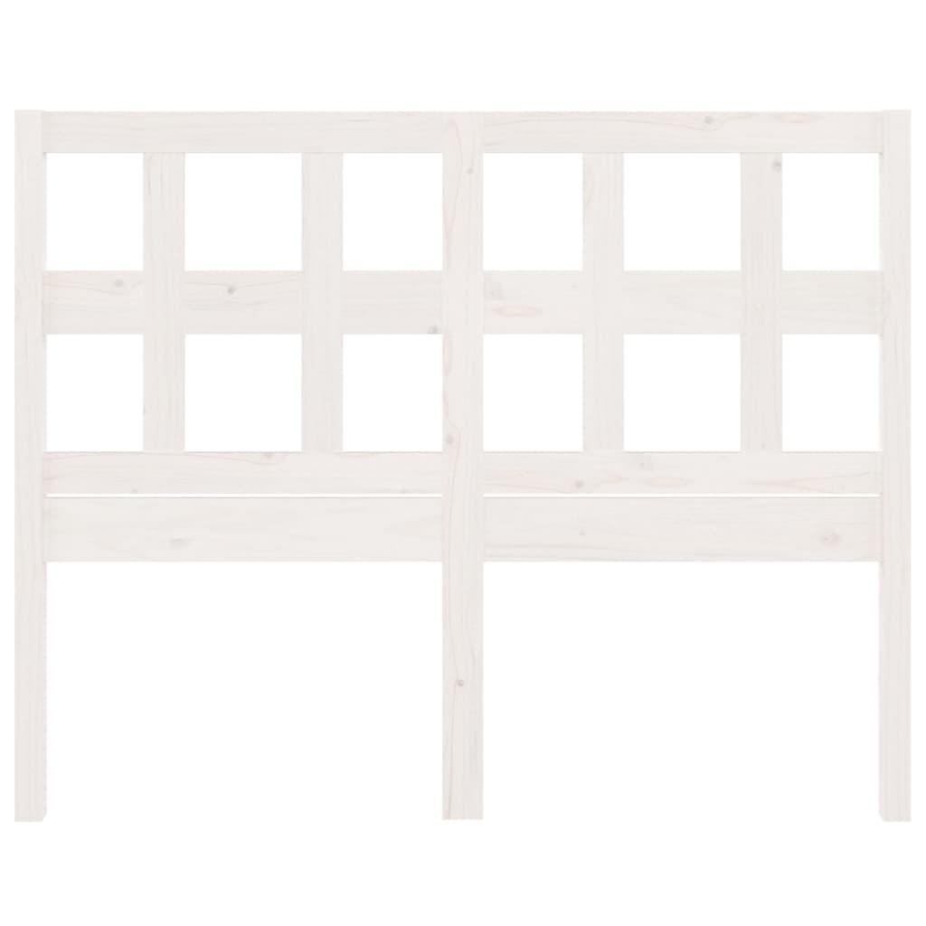 Bed Headboard White 155.5 cm Solid Wood Pine