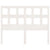 Bed Headboard White 185.5 cm Solid Wood Pine