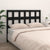 Bed Headboard Black 185.5 cm Solid Wood Pine