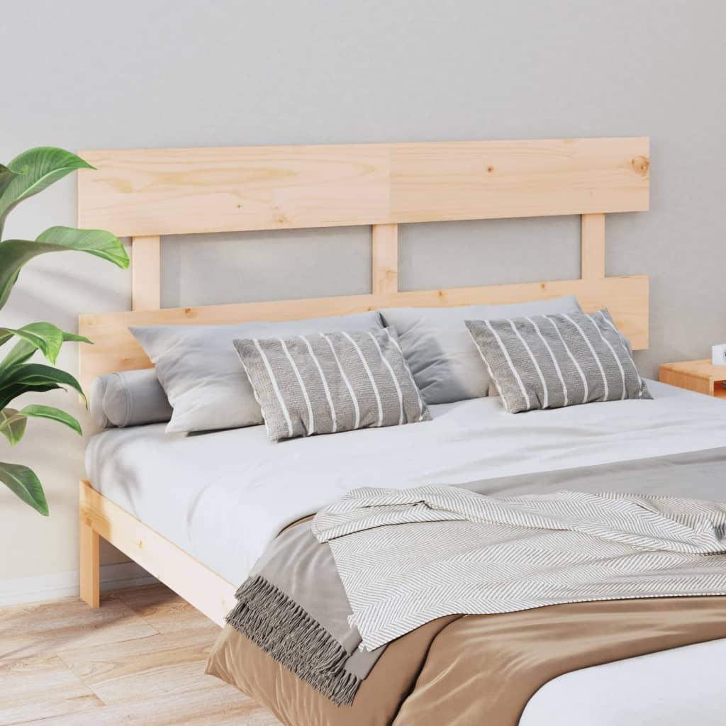 Bed Headboard 154 cm Solid Wood Pine