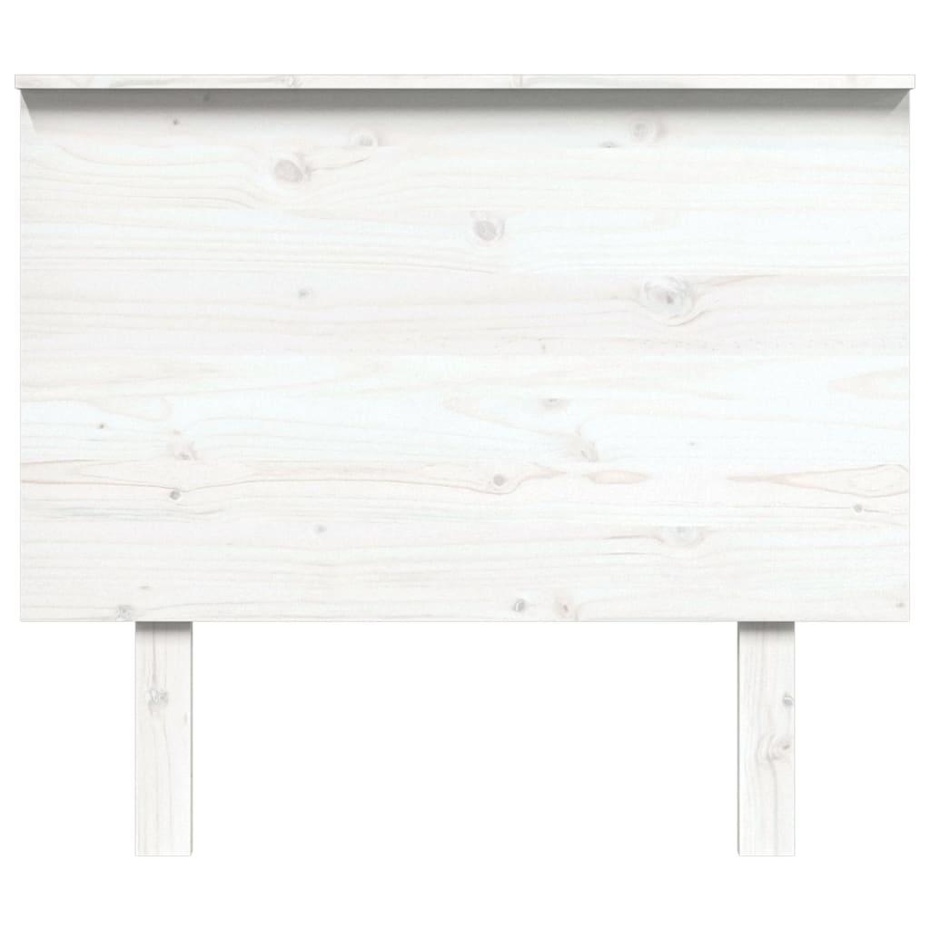 Bed Headboard White 94 cm Solid Wood Pine