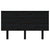 Bed Headboard Black 139 cm Solid Wood Pine