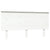 Bed Headboard White 154 cm Solid Wood Pine