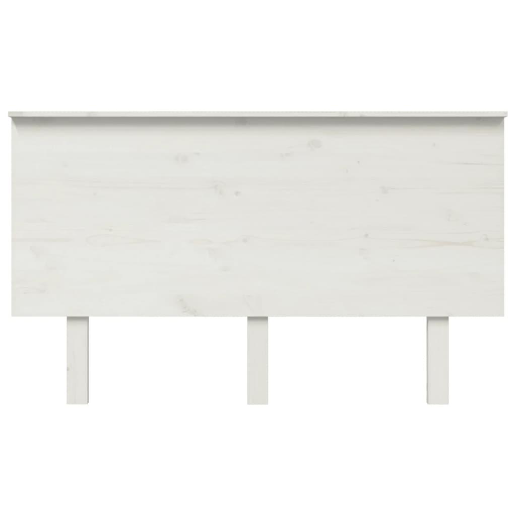 Bed Headboard White 184 cm Solid Wood Pine