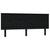 Bed Headboard Black 184 cm Solid Wood Pine