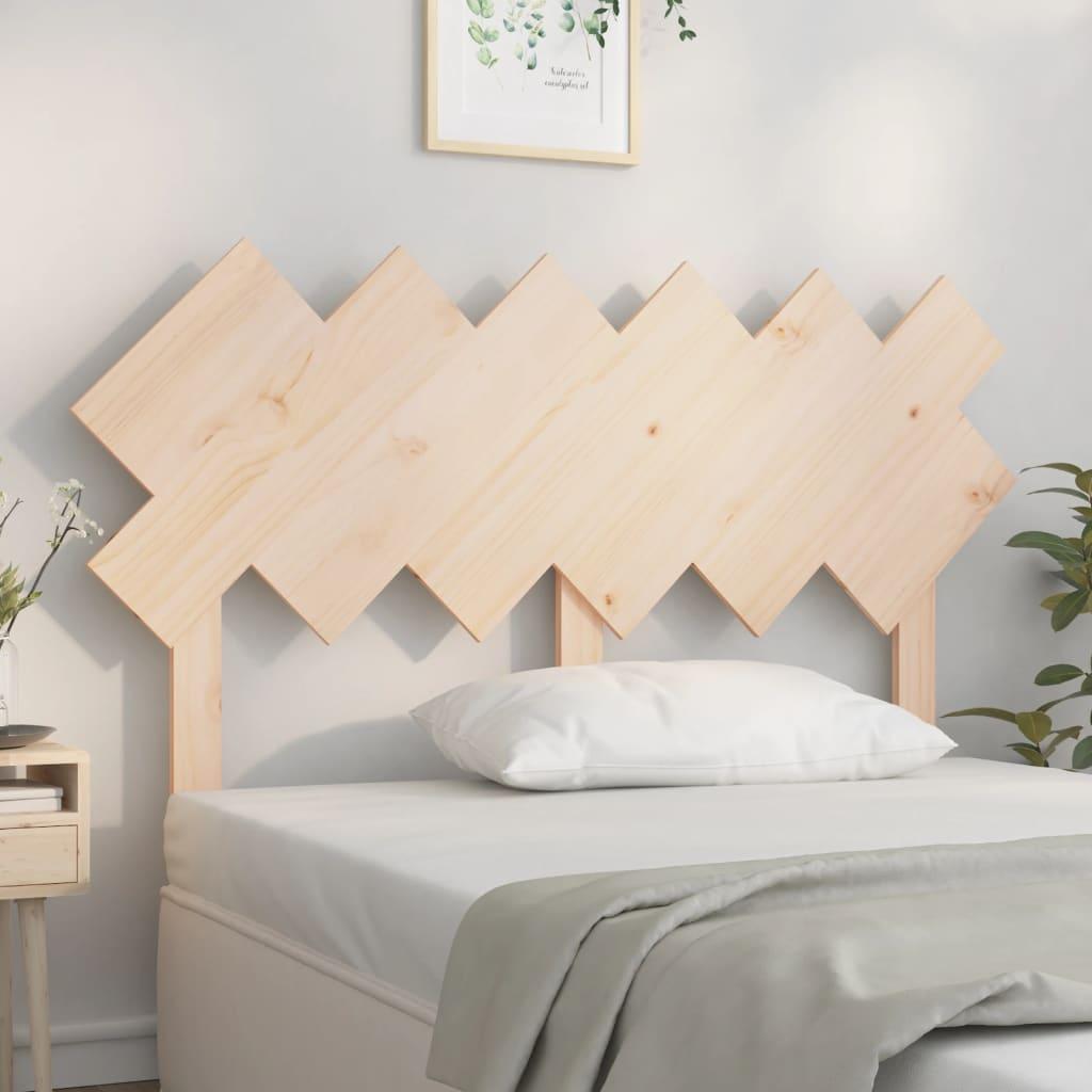 Bed Headboard 132 cm Solid Wood Pine