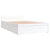 Bed Frame without Mattress with Drawers White 90x190 cm