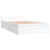 Bed Frame without Mattress with Drawers White 90x190 cm