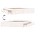 Bed Frame without Mattress with Drawers White 150x200 cm