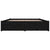 Bed Frame without Mattress with Drawers Black 150x200 cm