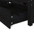 Bed Frame without Mattress with Drawers Black 150x200 cm