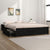 Bed Frame without Mattress with Drawers Black 150x200 cm