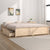 Bed Frame without Mattress with Drawers 183x203 cm King